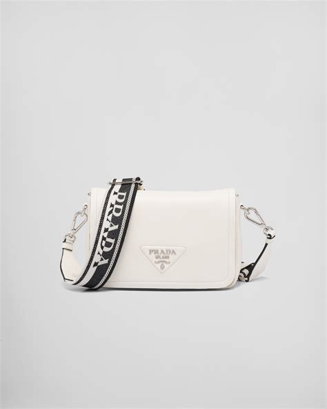 prada farfetch bag white|Prada shoulder cross body bag.